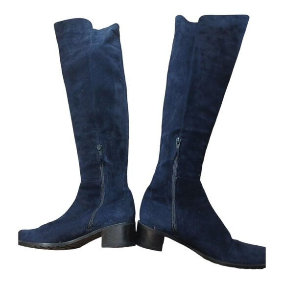 Stuart Weitzman Half N Half Bold Knee High Suede Gabardine Women's Boots US 6 M - Picture 3 of 5